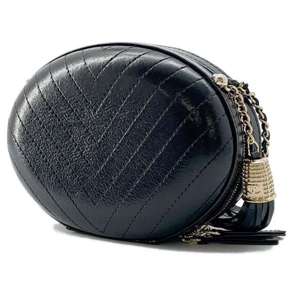 Chanel V Pausa Stitch Leather Black La Bag - Picture 1 of 13